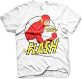 DC Comics The Flash Heren Tshirt -L- Fastest Man Alive Wit
