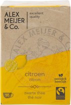 Theezakjes Citroen Smaak Grote verpakking 60 zakjes 2 gram Alex Meijer Fair Trade