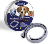 100% Natuurlijke vlooienband | voor honden | grijs | langdurig werking | teken en vlooien | zonder schadelijke pesticiden | deurhalsband | hondenbandje