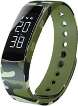 West Watches Model Jungle Activity Tracker Stappenteller Tieners - Smartband - Sporthorloge - Camouflage groen