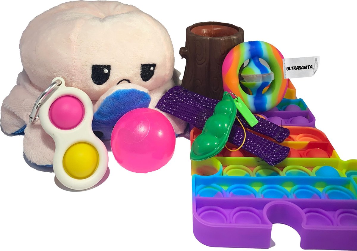 fidget pack with flippy octopus