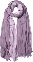 Clayre & Eef sjaal 90x190cm paars