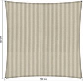 Shadow Comfort® Vierkantige schaduwdoek - UV Bestendig - Schaduwdoek vierkant - Zonnedoek - 360 x 360 CM - Sahara Sand