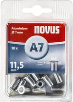 Novus 045-0042 Blindklinkmoer - Aluminium - M5 x 11,5mm (10st)