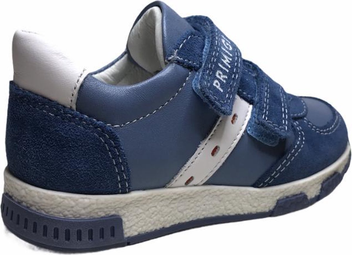 Primigi velcro lederen sneakers 3413944 Blauw wit