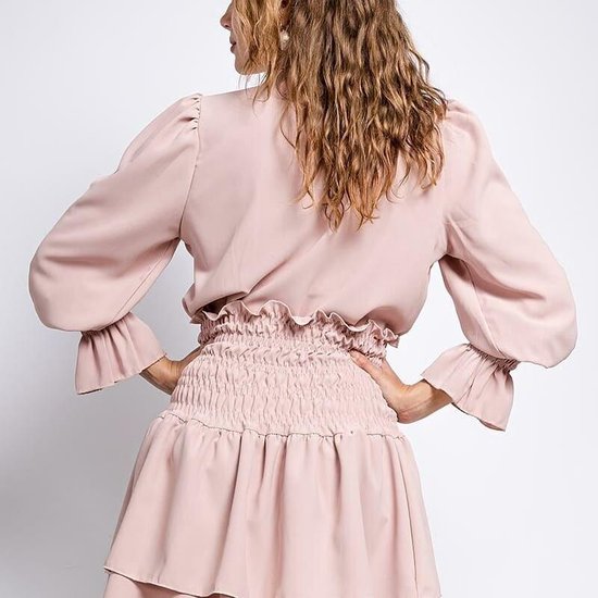 AZALEA Paris, set rok en blouse, kleur roze, maat one size | bol.com