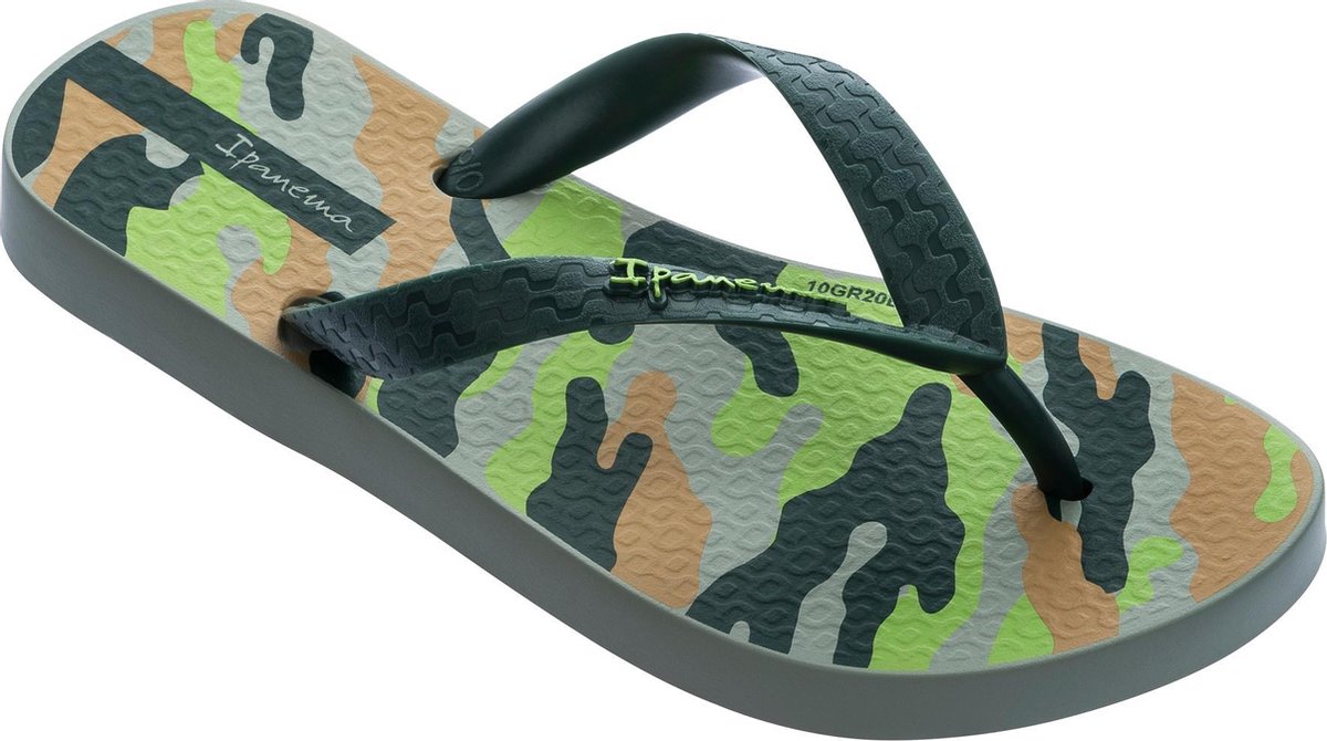 Ipanema Classic Kids Slippers Heren Junior - Green/Beige - Maat 37