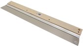 Gipsmes - Spackmes  RVS 0.7 mm - lengte 60 cm - met houten handgreep