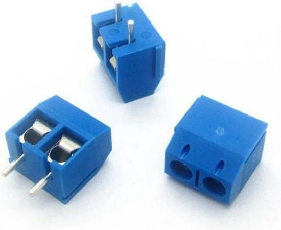 Foto: Kf301 5 0 2p pitch 5 0mm connector kf301 met schroefaansluiting 2 pins 5 stuks