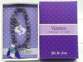 Edelsteen Amethist armbandje - geboortesteen vissen