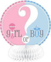 Unique Honeycomb Gender Reveal 15 Cm 4 Stuks