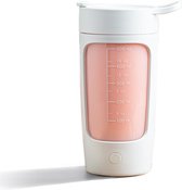 EQURA Blender To Go - Electrische Shakebeker - Proteine Shaker - Eiwit Shaker - 650ML - Oplaadbaar - Wit