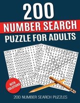 200 Number Search Puzzle Book for adults
