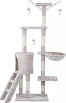 ONPOINT luxe Kattenboom - Krabpaal - Beige - Klimboom voor kittens - 67x54x143 cm