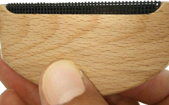 Wolkam - Cashmere kam - Pluizenverwijderaar - Hout - Compact - Ontpluizer voor kleding - Pluisjes verwijderaar