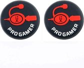 Thumb grips + Triggers - 1 Paar = 2 Stuks - Voor de volgende game consoles: PS3 - PS4 - PS5 - Xbox 360 - Xbox One - Thumbgrips - Gaming accessoires - Rood/Zwart - Playstation - Pro gaming set