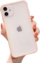 iPhone 6/6s Plus Hoesje Shock Proof Siliconen Hoes Case Cover Transparant - Roze