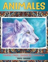 Libros para colorear Mandala - Papel grueso - Animales