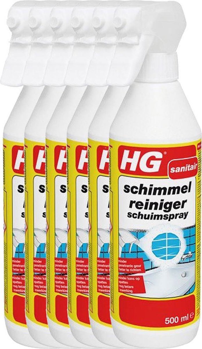 HG Schimmel & Aanslagreiniger Schuimspray - 6 x 500 ml - Voordeelverpakking van HG — afbeelding 2
