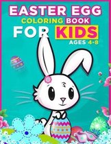 Easter egg coloring book for kids ages 4-8