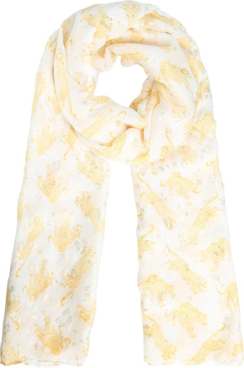 Een comfortabele dunne sjaal in een vrolijke gele kleur. Voor uzelf of Bestel Een Kado