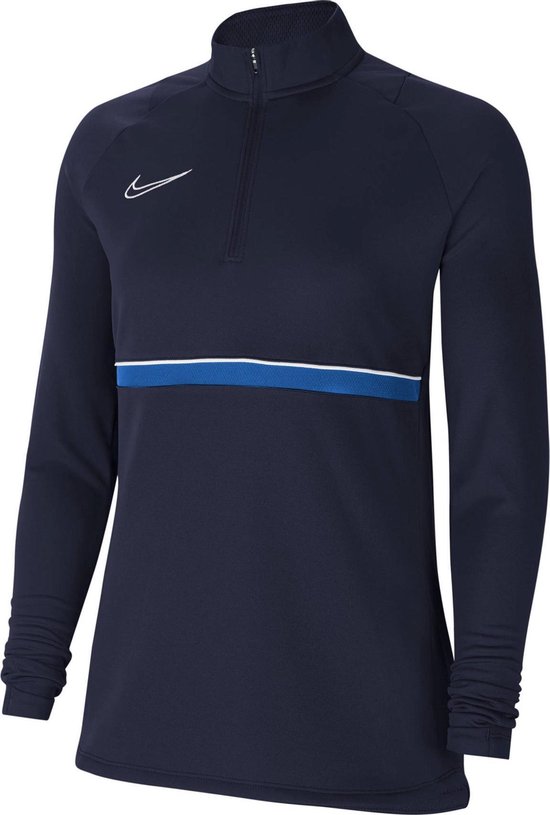 Nike Academy 21 Sporttrui - Maat L - Vrouwen - donkerblauw/blauw/wit