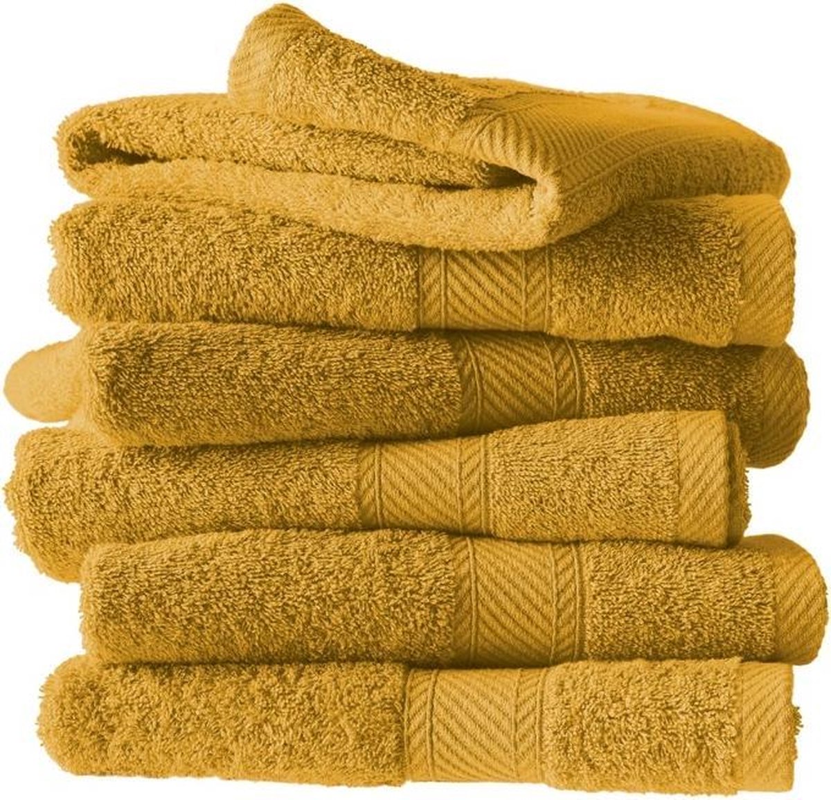 De Witte Lietaer Gastendoekjes, Helene Golden Yellow - 30 x 50 cm - 6 stuks - Katoen