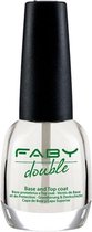 Faby Base- En Topcoat Double Dames 15 Ml Transparant