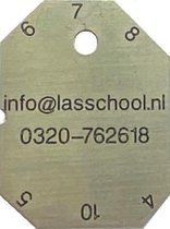 Lashoekmeter sleutelhanger  | A - hoogtemeter | inclusief keycord