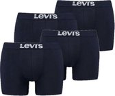 Levi's Solid Basic Boxershort 4-Pack Jet Black