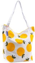 Shopper canvas tas citroenen print  - Mom-Bag - Strandtas