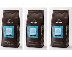 Café moulu décaféiné Caffé Agust 3 fois 250gr