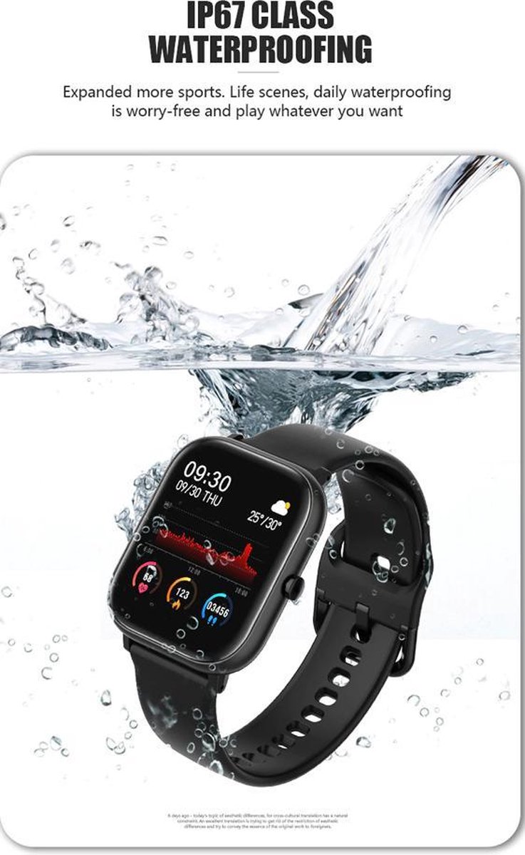 Colmi P8 smartwatch - Stappenteller - Hartslagmeter - Sporthorloge | bol.com