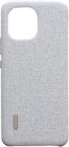 Xiaomi Cloth Pattern Vegan Leather Case - grijs - voor Xiaomi Mi 11