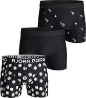 Björn Borg boxershorts Core (3-pack) - blauw en groen tennisrackets en -ballen -  Maat: S