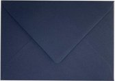 100x luxe wenskaartenveloppen B6 125x180mm - 12,5x18,0 cm 120 grams donkerblauw