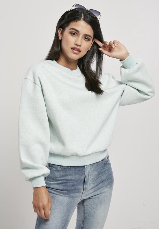 Urban Classics - Oversized Color Melange Sweater/trui - S - Blauw