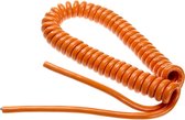 Spiraalkabel oranje PUR 2,5mm2 lengte 50-250cm