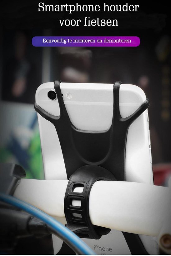 Smartphone Houder Fiets  - Houder voor Fietsen – Bike Phone Holder – 360graden – 4" tot 7"- Universele Telefoonhouder – Fietshouder