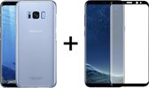 Samsung S8 Hoesje - Samsung Galaxy S8 hoesje transparant siliconen case hoes cover hoesjes - Full Cover - 1x Samsung S8 screenprotector