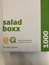 Deksel Rond salade box saus 1000 stuks, voor bakje 250ml, recyclebaar en magnetron geschikt.