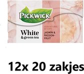 Pickwick white tea -  witte en groene thee - multipak 12x 20 zakjes