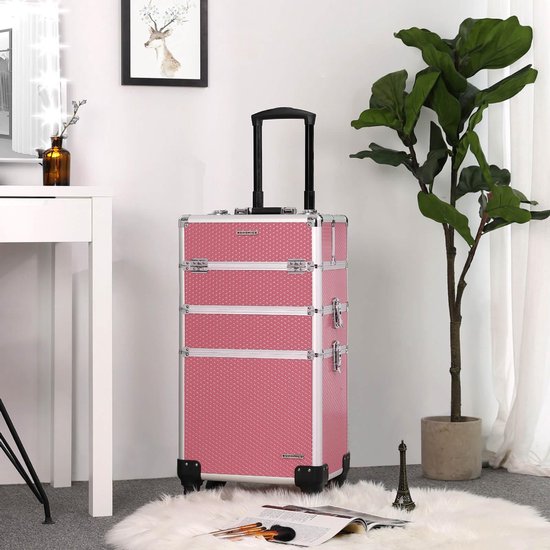 Stagiant Rolling Makeup Train Case Grote Opslag Cosmetische