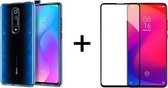 Xiaomi Mi 9T Pro hoesje siliconen case transparant - Full Cover - 1x Xiaomi Mi 9T Pro screenprotector screen protector