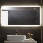 LED Badkamer spiegel 120x60 cm, horizontaal of verticaal te plaatsen, dimbaar