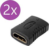 Set van 2 HDMI Koppelstuk - Verlengstuk - Verlengkabel