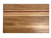 Oak and Pardoek striped Cutting board - 27x40x4cm handmade
