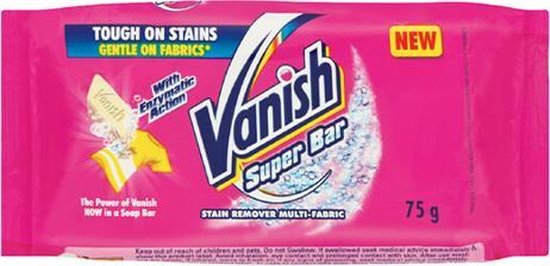 Vanish - Super Bar - Super Savon - Détachant - 6 x 75 G - Value Pack | bol