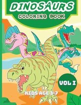 Dinosaurs Coloring Book for Kids age 3-7