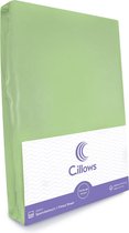 Cillows Premium Jersey Hoeslaken voor Kinderen - 70x150 cm - (tot 20 cm hoogte) - Kiwi